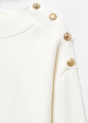 MANGO Sweter 'Elegant' w kolorze biały