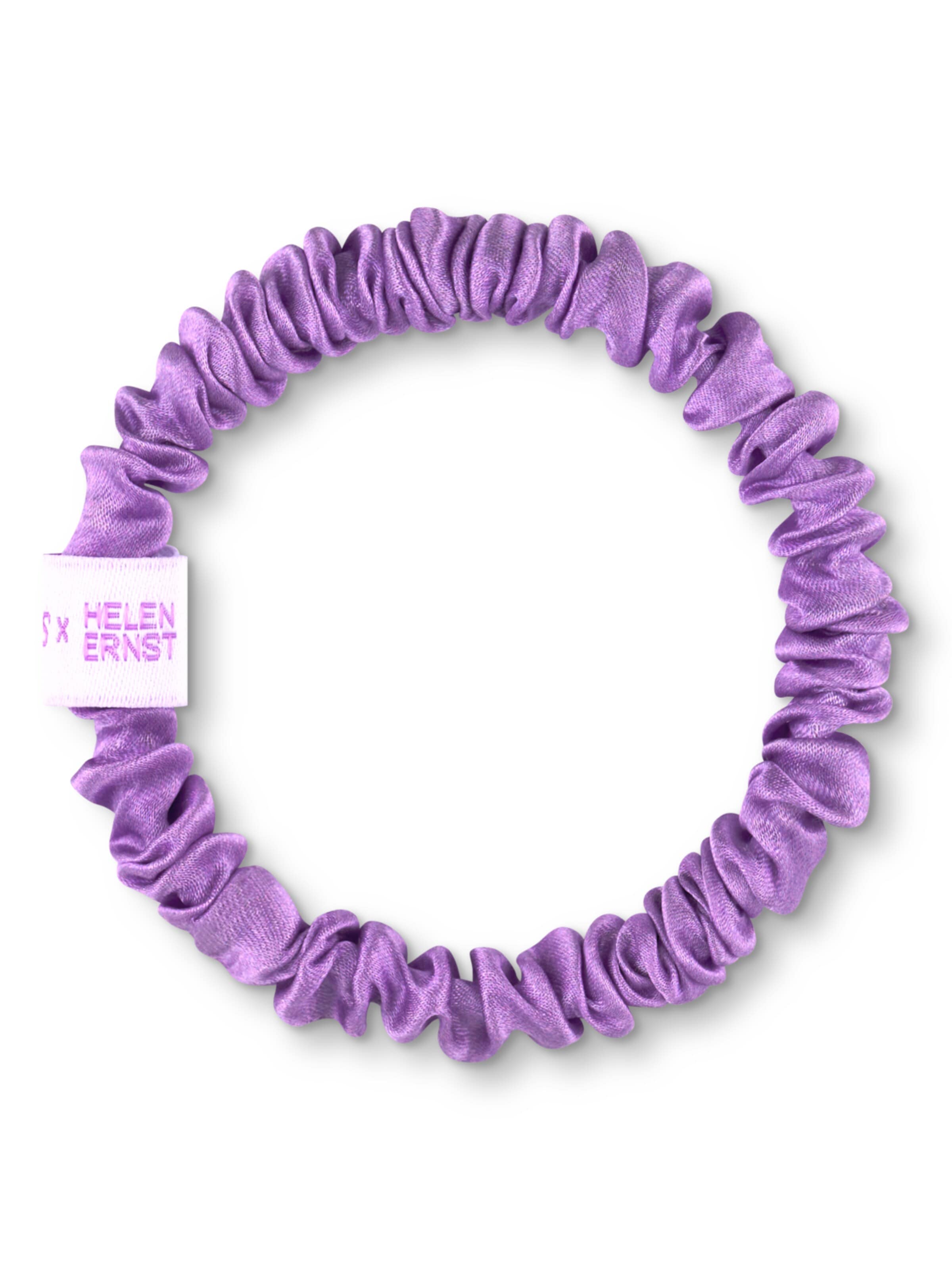BRUNCHIES® Haarschmuck 'Co-Creation BRUNCHIES® x Helen Ernst – "Knalliges Lila" Seiden Scrunchie aus 100 % Maulbeerseide'‌ in Lila: Vorderseite
