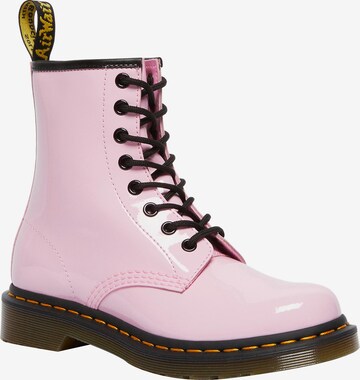 Dr. Martens Lace-Up Ankle Boots in Pink