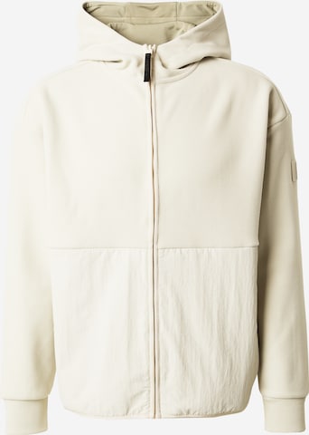 Calvin Klein Flisová bunda - Béžová: predná strana
