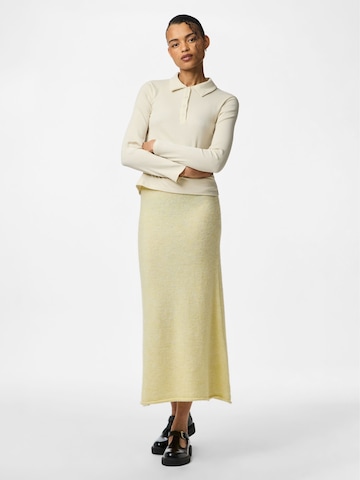 Gonna 'PCPam' di PIECES in beige