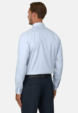 Fit confort Chemise Boggi Milano en bleu : derrière