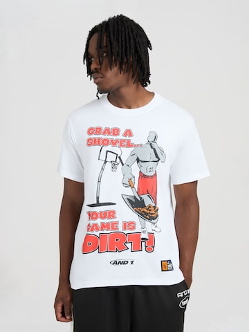 AND1 Póló 'Grab a Shovel' - fehér: elől