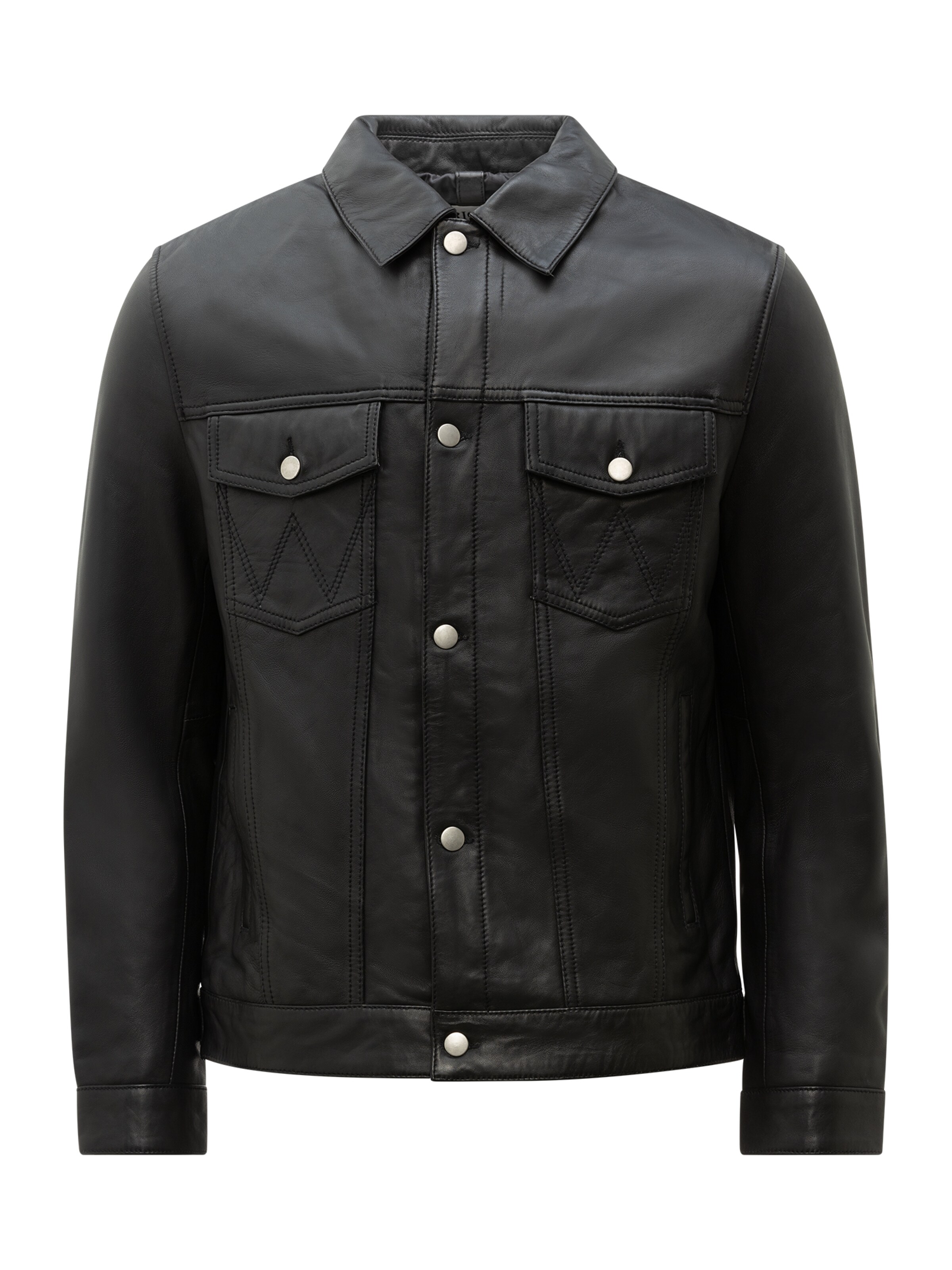 RICANO Tussenjas 'Roberto' in Zwart: voorkant