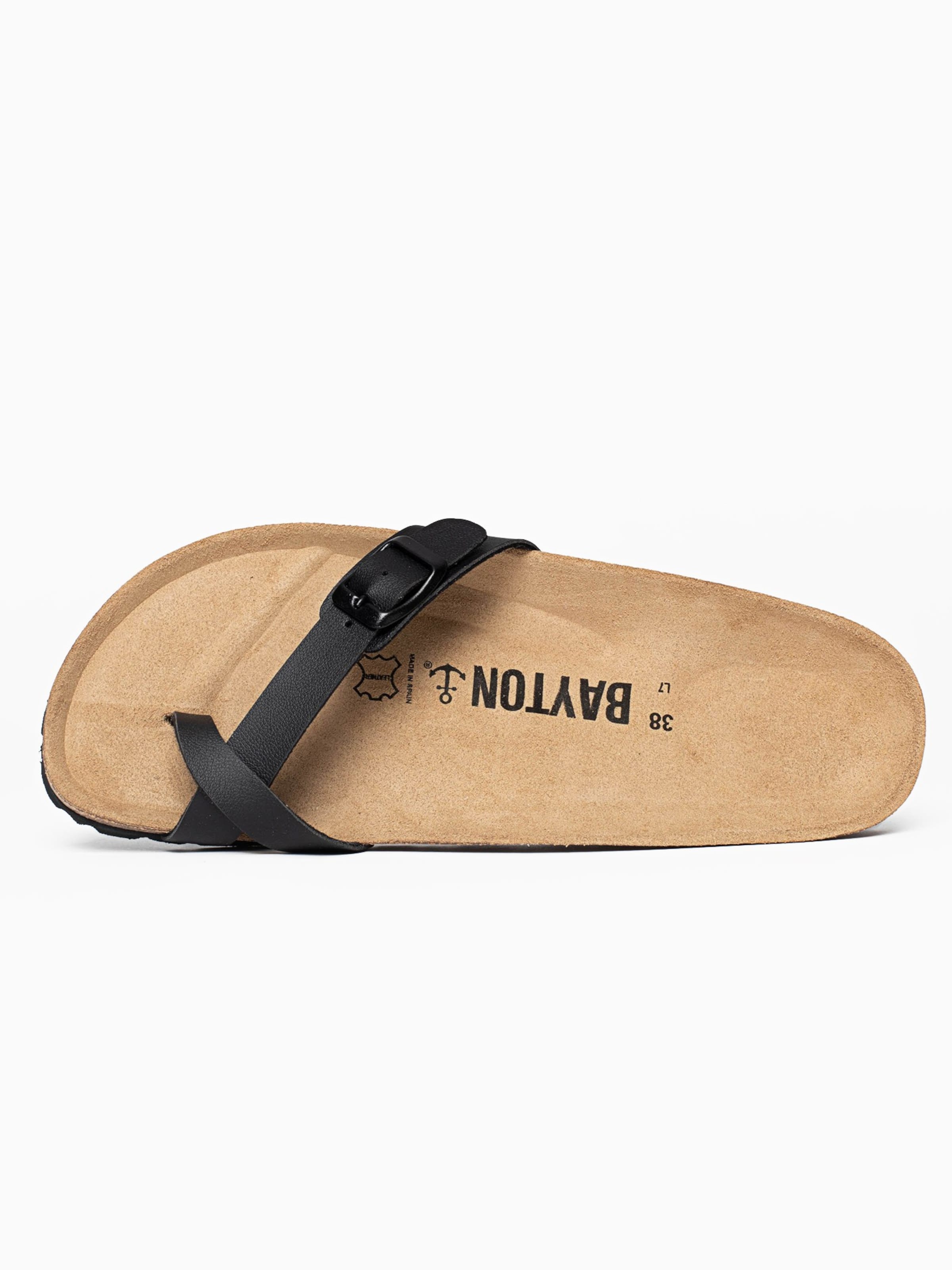 Flip-flops 'Junon' de la Bayton pe negru