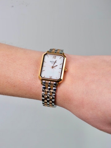 Montre à affichage analogique 'Régler Élégance Steel Bicolor Silver/Rose Gold - Pearl' Régler en or