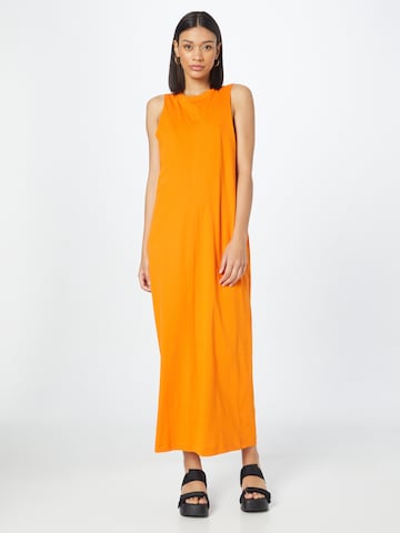 Monki Καλοκαιρινό φόρεμα 'Laurie' σε πορτοκαλί: μπροστά
