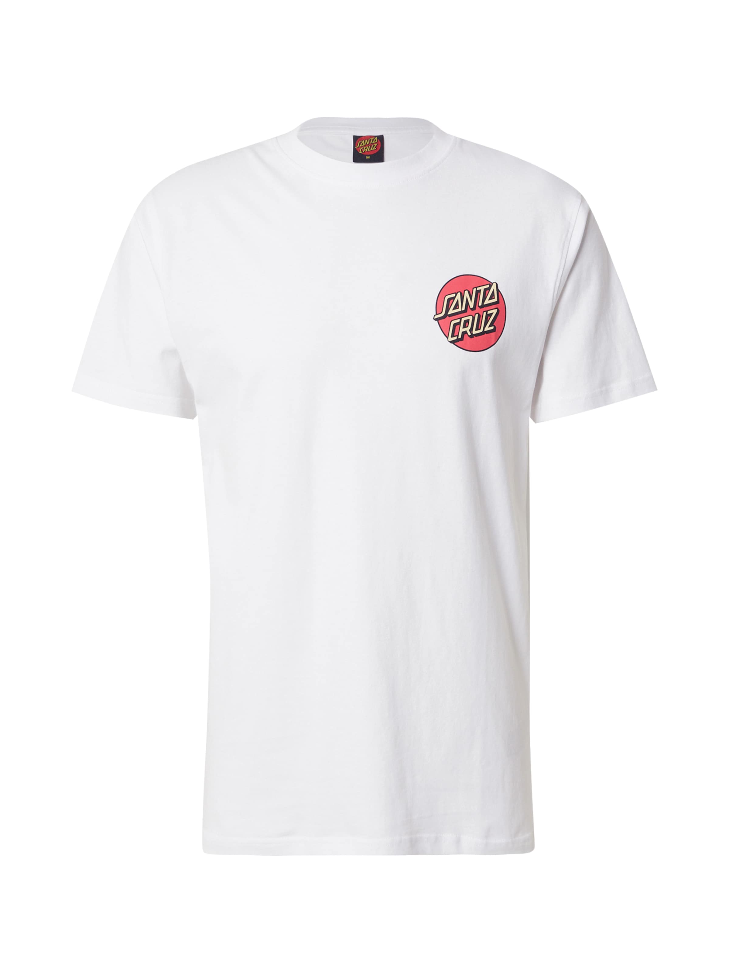 Maglietta 'Screaming Rose Flash' di Santa Cruz in bianco: frontale