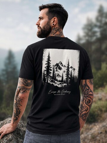 Neverless Shirt 'Escape the Ordinary' in Black