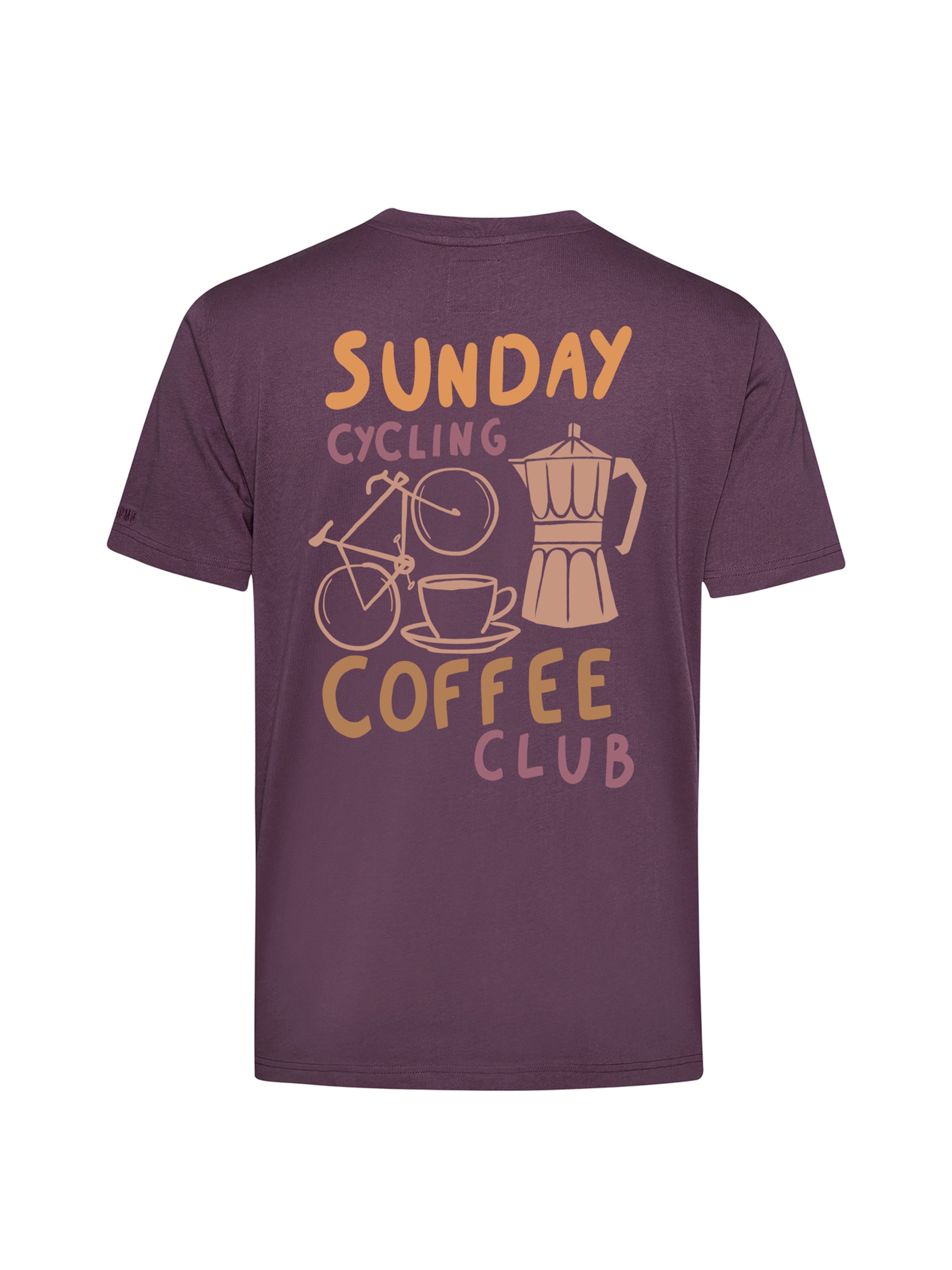 GREENBOMB Shirt ' Fusion Cycling Club ' in Rood: voorkant