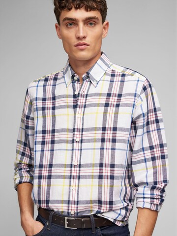 HECHTER PARIS Regular fit Overhemd in Blauw