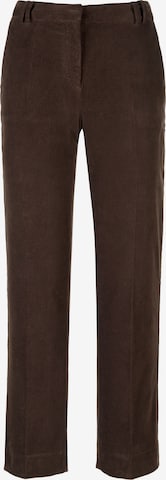 DAY.LIKE Regular Pleated Pants in Brown: front