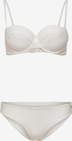 T-shirt Bikini 'Kaja' di ONLY in bianco: frontale