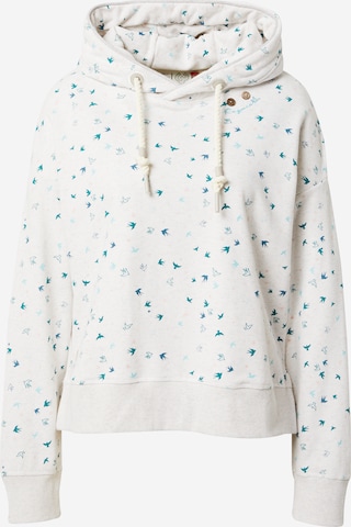 Ragwear Sweatshirt 'RUFLE BIRDS' i hvit: forside