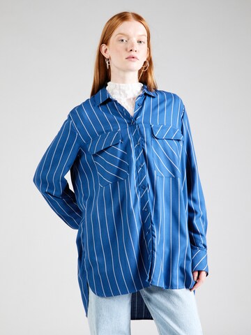 Camicia da donna di s.Oliver in blu: frontale