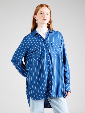 s.Oliver Blouse in Blauw: voorkant