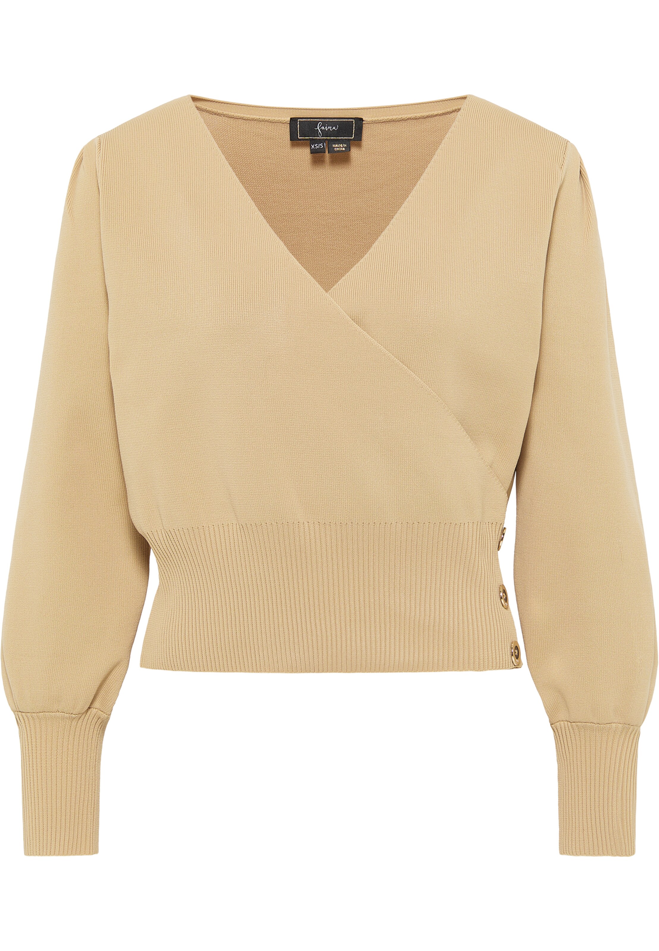 faina Pulóver - bézs: elől
