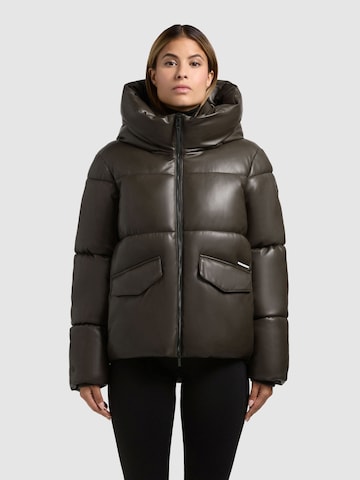 khujo Winter jacket 'Aurora' in Brown: front