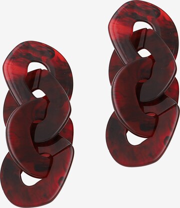 SOHI Earrings in Red: front