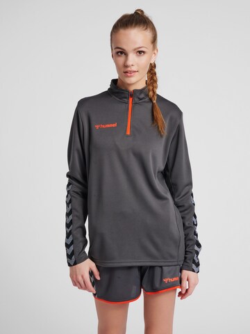 Hummel Sportsweatshirt 'Authentic' i grå: forside