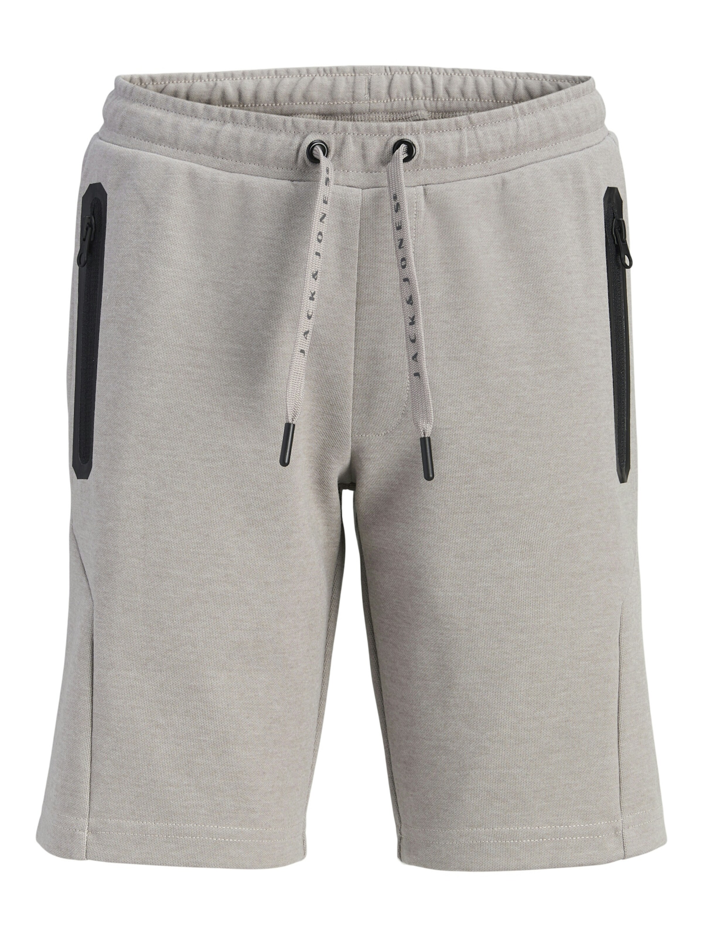 Jack & Jones Junior Regular Trousers 'Gordon Fusion' in Grey: front