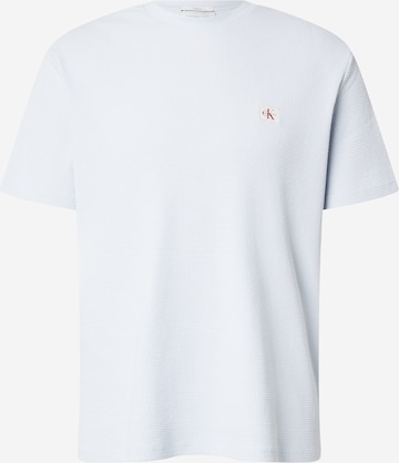 Tricou de la Calvin Klein Jeans pe albastru: față