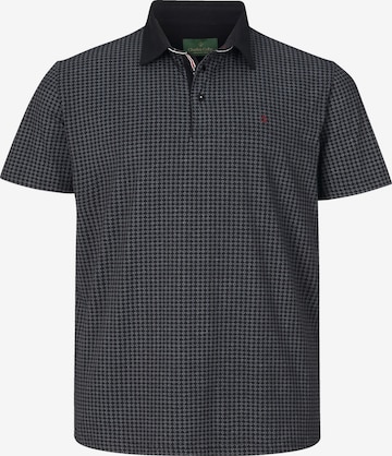 Charles Colby Poloshirt ' Earl Brews ' in Schwarz: predná strana