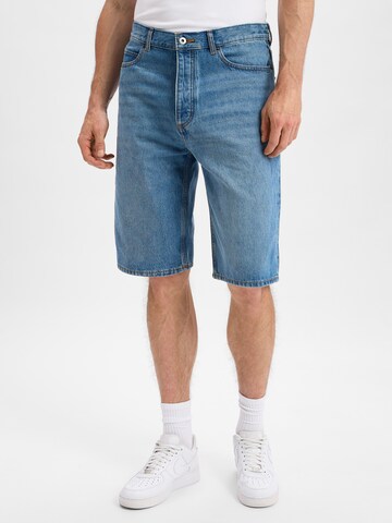 HUGO Regular Shorts in Blau: Vorderseite