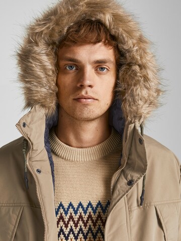 JACK & JONES Winter parka in Beige