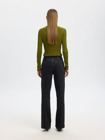 SELECTED Flared Jeans in Schwarz