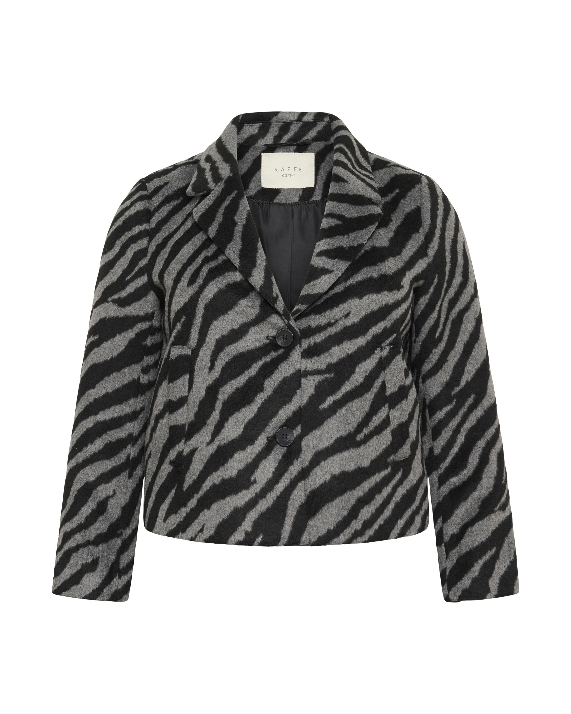 Blazer 'Tori' KAFFE CURVE en noir : devant