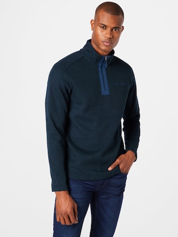 VAUDE Athletic Sweater 'Tesero' in Blue: front