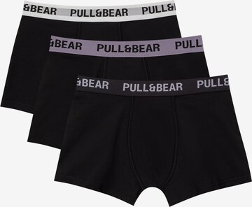 Pull&Bear Boxer shorts in Black: front