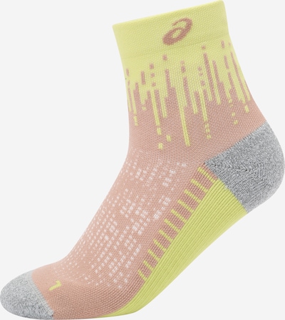 ASICS Calcetines deportivos en amarillo / gris moteado / altrosa, Vista del producto