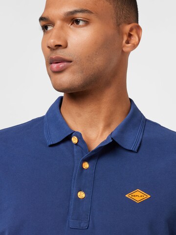 REPLAY Poloshirt in Blau