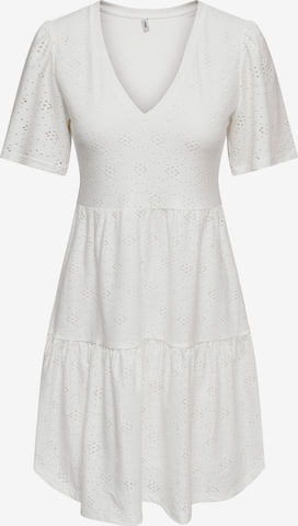 Robe 'ONLSMILLA' ONLY en blanc : devant