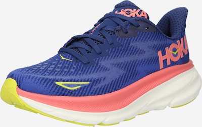 Hoka One One Running Shoes 'CLIFTON 9' in Dark blue / Lime / Pink, Item view