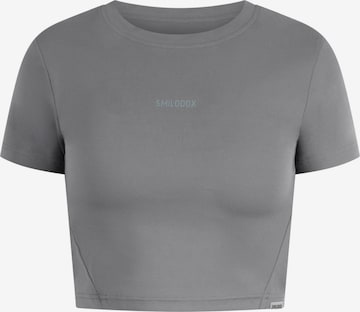 Smilodox Functioneel shirt 'Advance Pro' in Grijs: voorkant