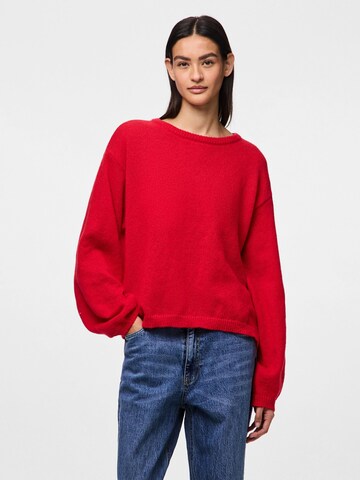 Pull-over 'PCIDA' PIECES en rouge : devant