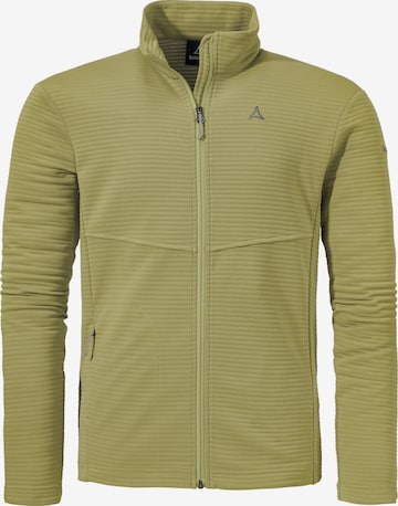 Schöffel Athletic fleece jacket ' Hiking CIRC Fleece Jk Style Smue MNS ' in Green: front