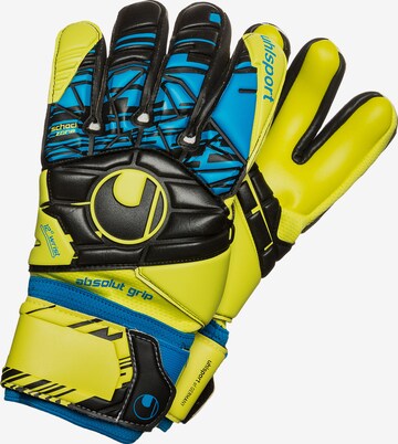 UHLSPORT Athletic Gloves 'Speed Up Now' in Yellow