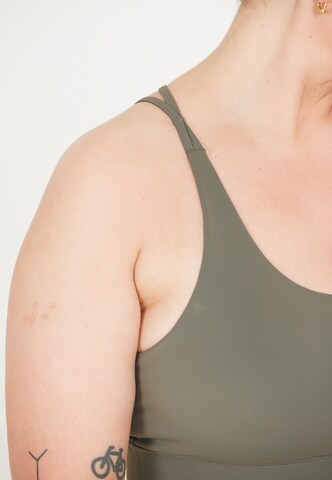 Q by Endurance Medium Support Sports bra 'Thalia' in Grey