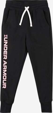 UNDER ARMOUR Sporthose 'Rival' in Schwarz: predná strana
