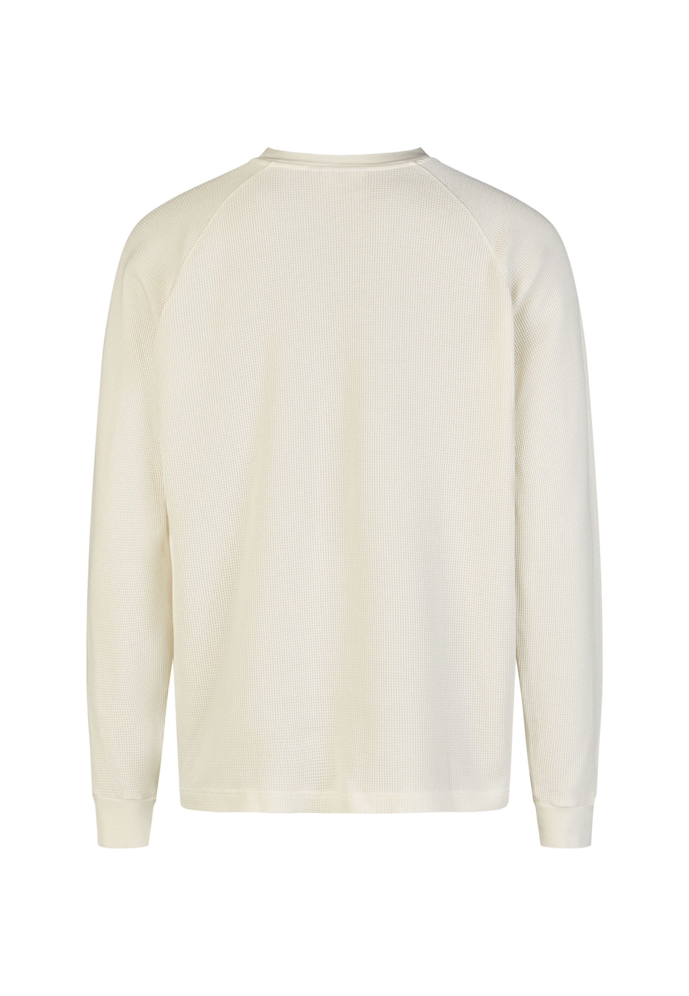Cleptomanicx Longsleeve 'Boxy Crewneck Thermal' in Beige
