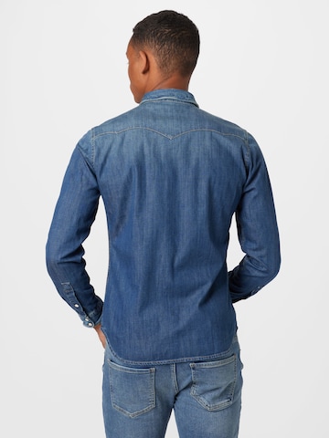 The Kooples Regular fit Button Up Shirt 'CHEMISE' in Blue