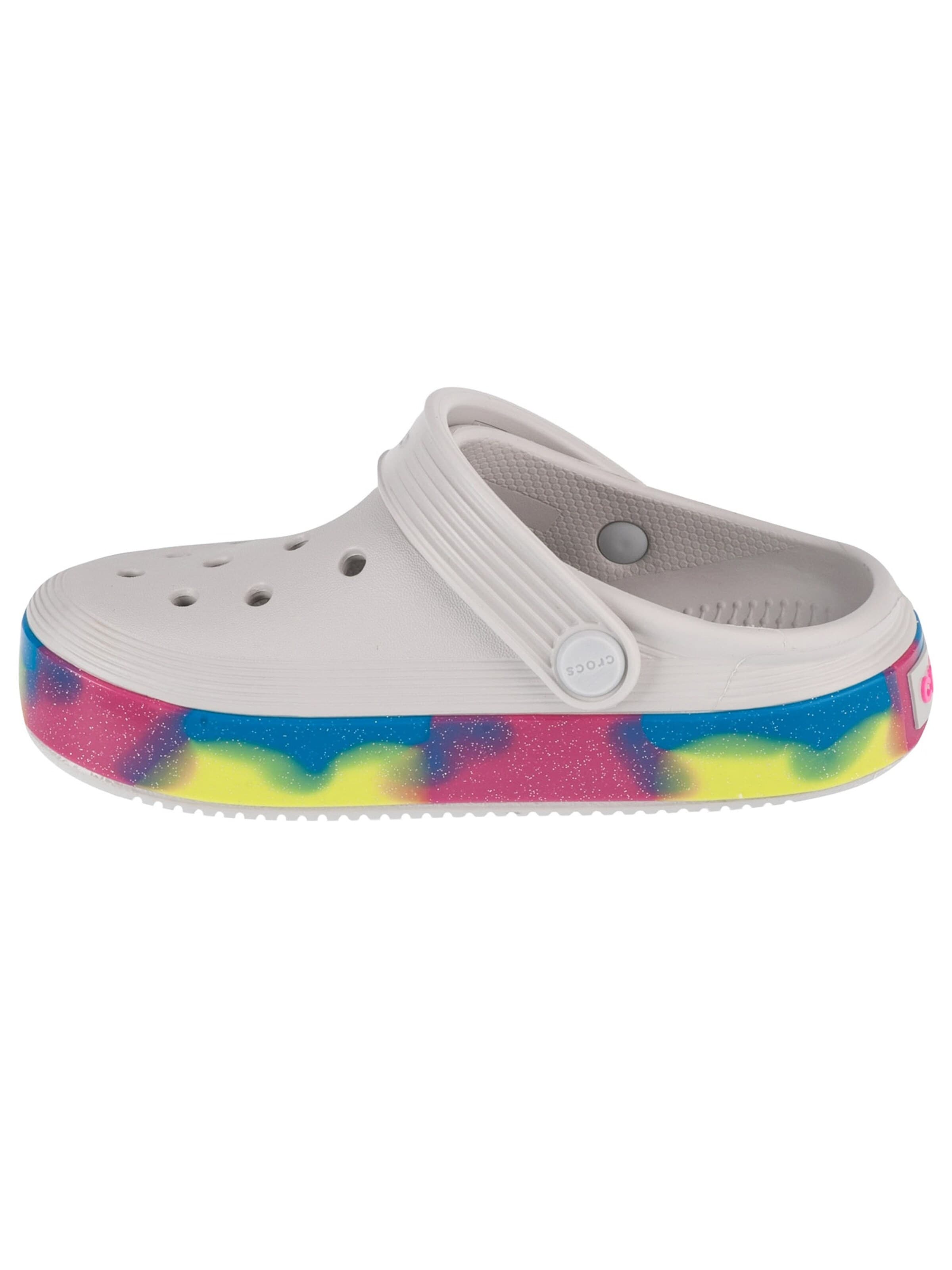 Crocs Sandalen 'Crocs Off Court Glitter Band Kids Clog' in Grijs