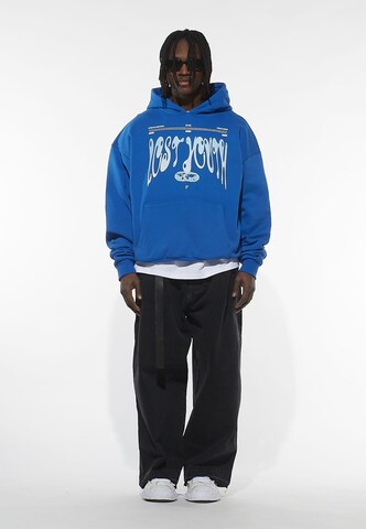 Lost Youth Sweatshirt 'Authentic' in Blue: front