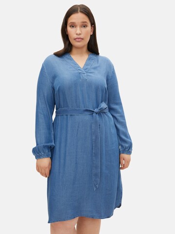 Tom Tailor Women + Shirt dress in Blue: front