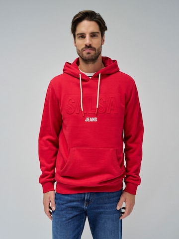 Salsa Jeans Sweatshirt in Rood: voorkant