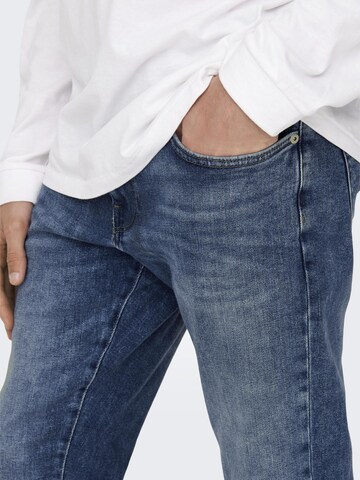 Only & Sons Slimfit Jeans 'WEFT' i blå